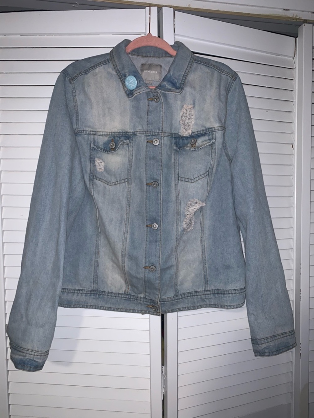 Lovesick by Torrid Plus Size Women’s Distressed Denim Jacket